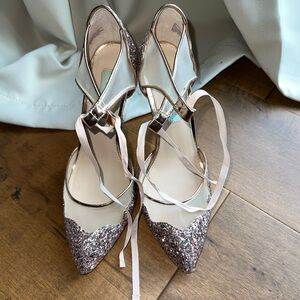 Elegant Glitter Pointed-Toe Women's Shoes